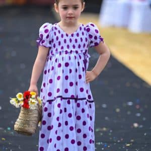 Traje de flamenca niña. Talla 3