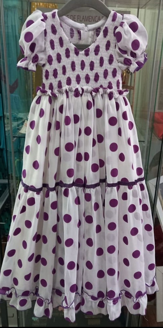 Traje de flamenca niña. Talla 3 - Imagen 3