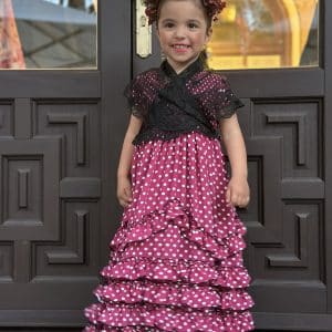 Traje de flamenca niña bourdeos
Talla 2